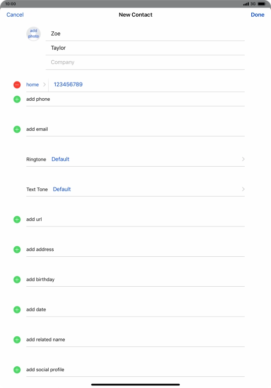 Press Done. Press Done.