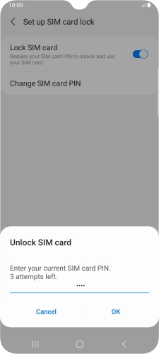 Key in your PIN and press OK. The default PIN is 1111. Key in your PIN and press OK. The default PIN is 1111.