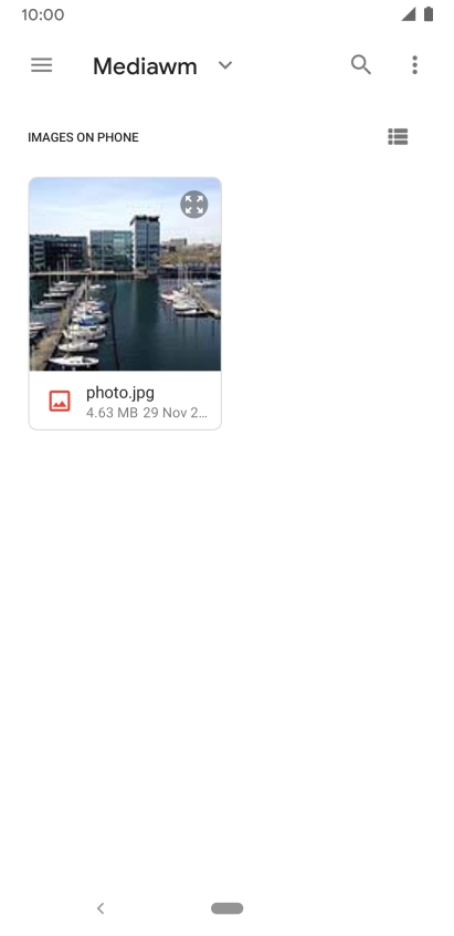 Press the required picture. Press the required picture.