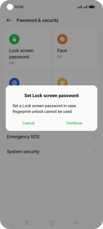 Press Continue. Press Continue.