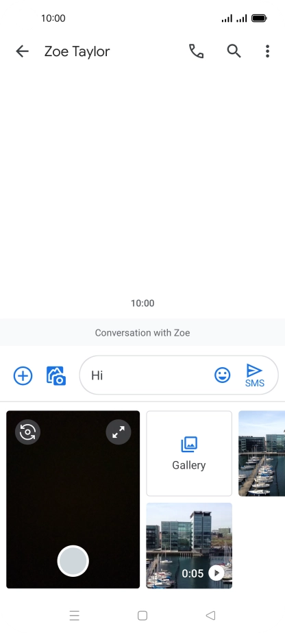 Press Gallery and go to the required folder. Press Gallery and go to the required folder.