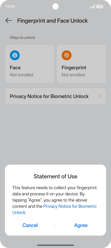 Press Agree. Press Agree.