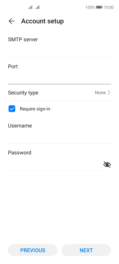 Press Security type. Press Security type.
