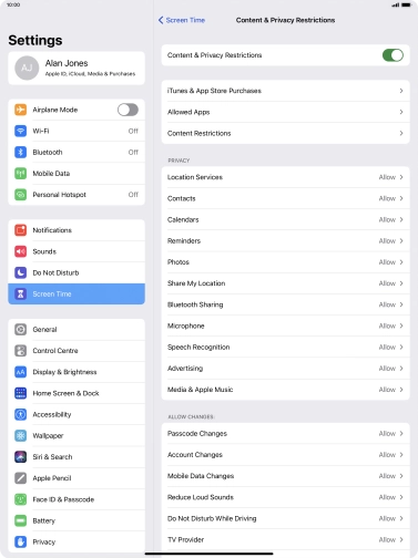 Press arrow left. Press arrow left.