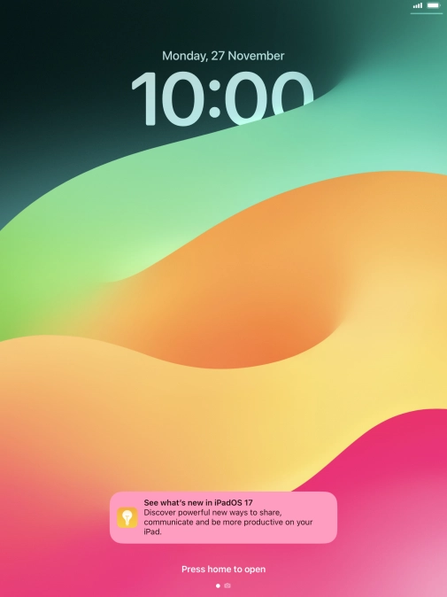 Press the required notification and follow the instructions on the screen to use the selected function. Press the required notification and follow the instructions on the screen to use the selected function.