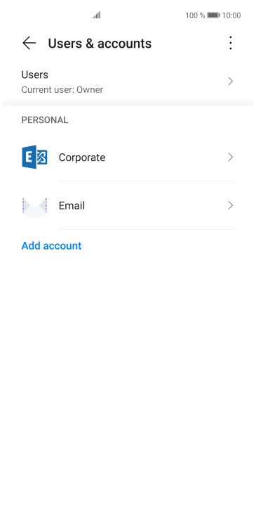 Press the menu icon. Press the menu icon.