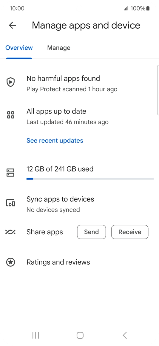 Press Manage. Press Manage.