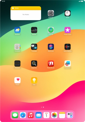If you're using a Widget Stack: slide up or down on the stack to select the required widget. If you're using a Widget Stack: slide up or down on the stack to select the required widget.