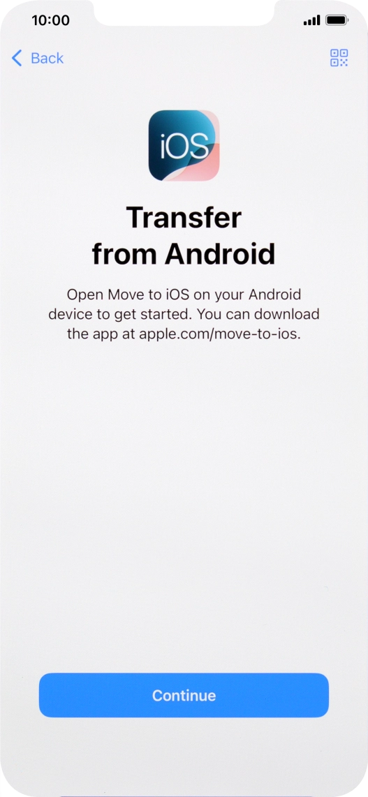To transfer content to your phone, you need to install the app To transfer content to your phone, you need to install the app