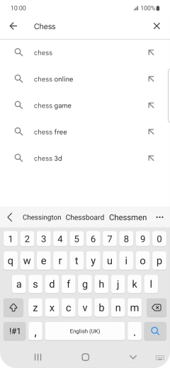 Key in the name or subject of the required app and press the search icon. Key in the name or subject of the required app and press the search icon.