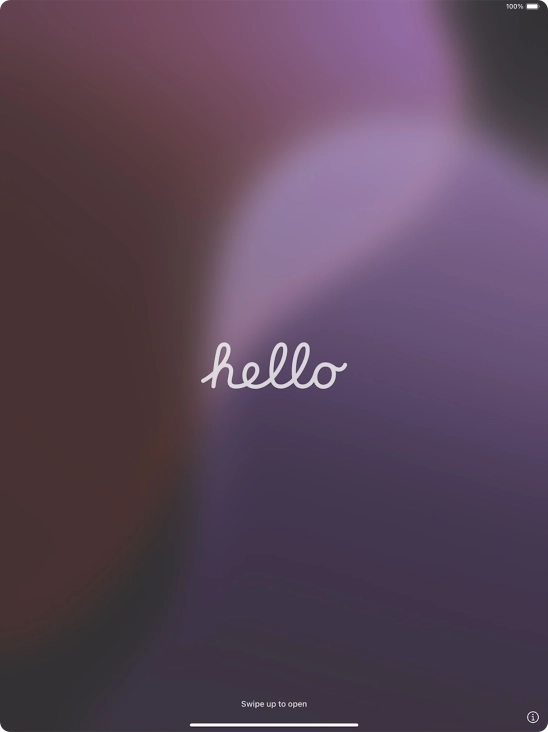 Slide your finger upwards starting from the bottom of the screen. Slide your finger upwards starting from the bottom of the screen.