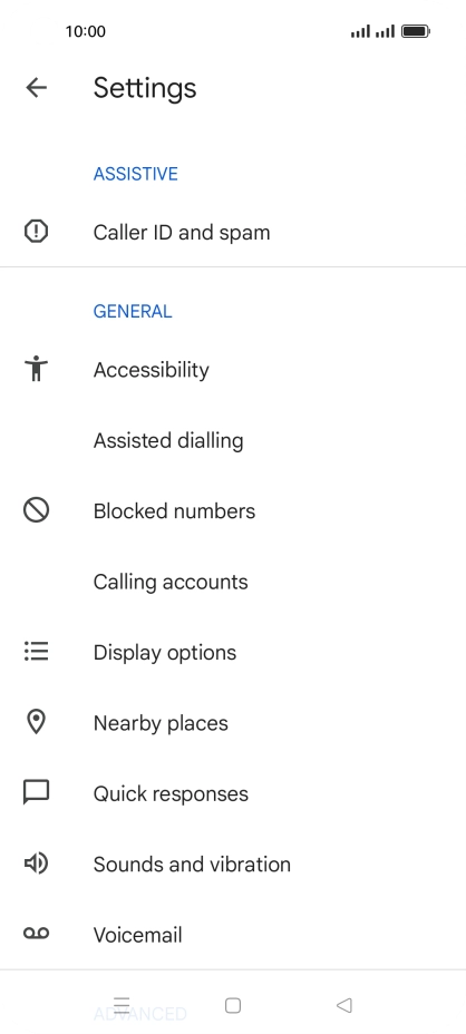 Press Calling accounts. Press Calling accounts.