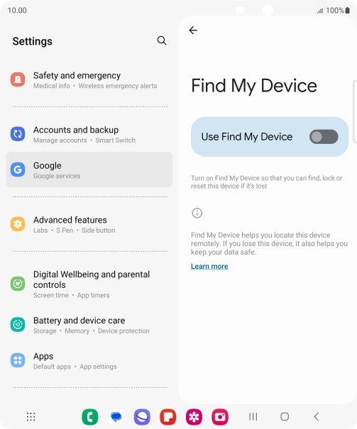 Press the indicator next to Press the indicator next to