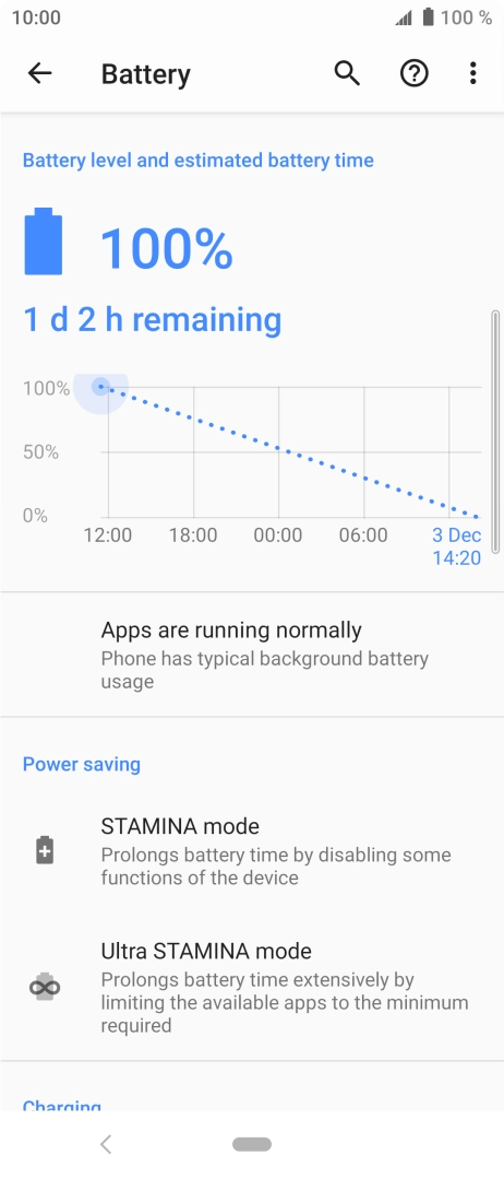 Press STAMINA mode. Press STAMINA mode.