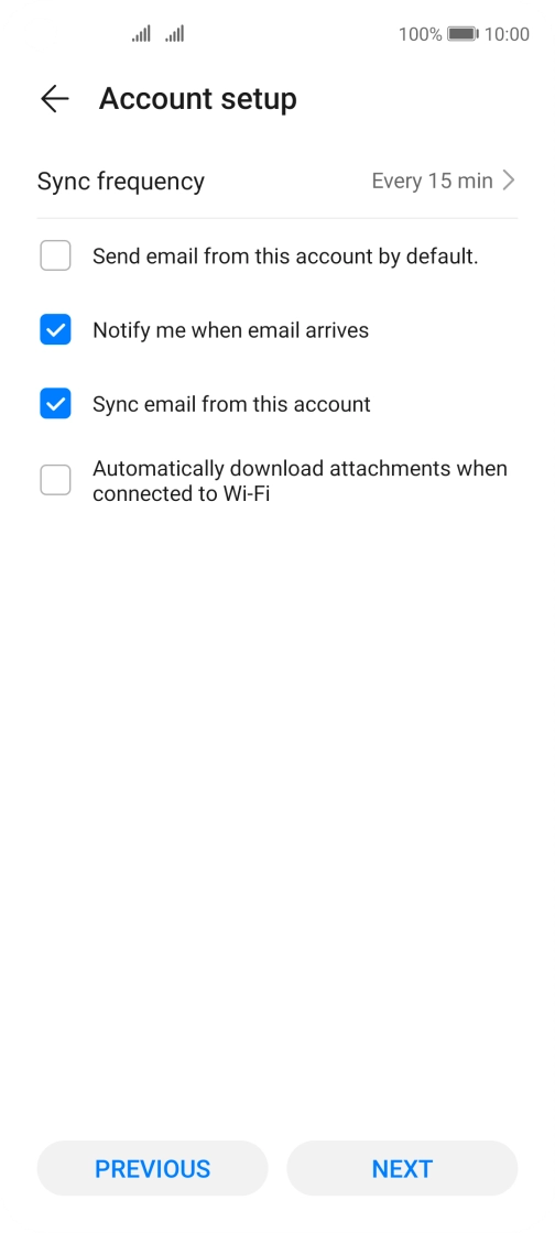 Press Sync frequency. Press Sync frequency.