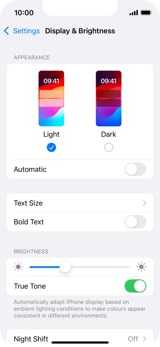 Press Dark. Press Dark.