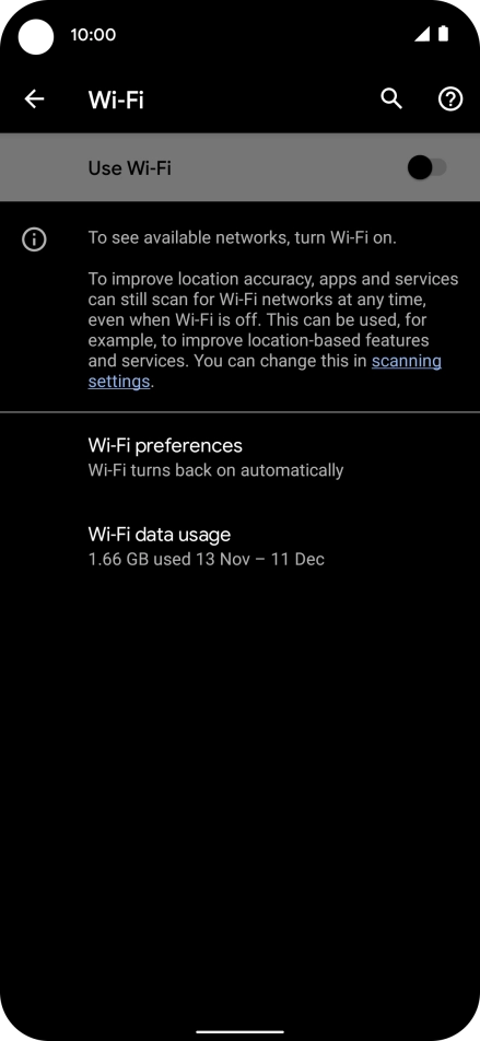 Press the indicator next to Press the indicator next to