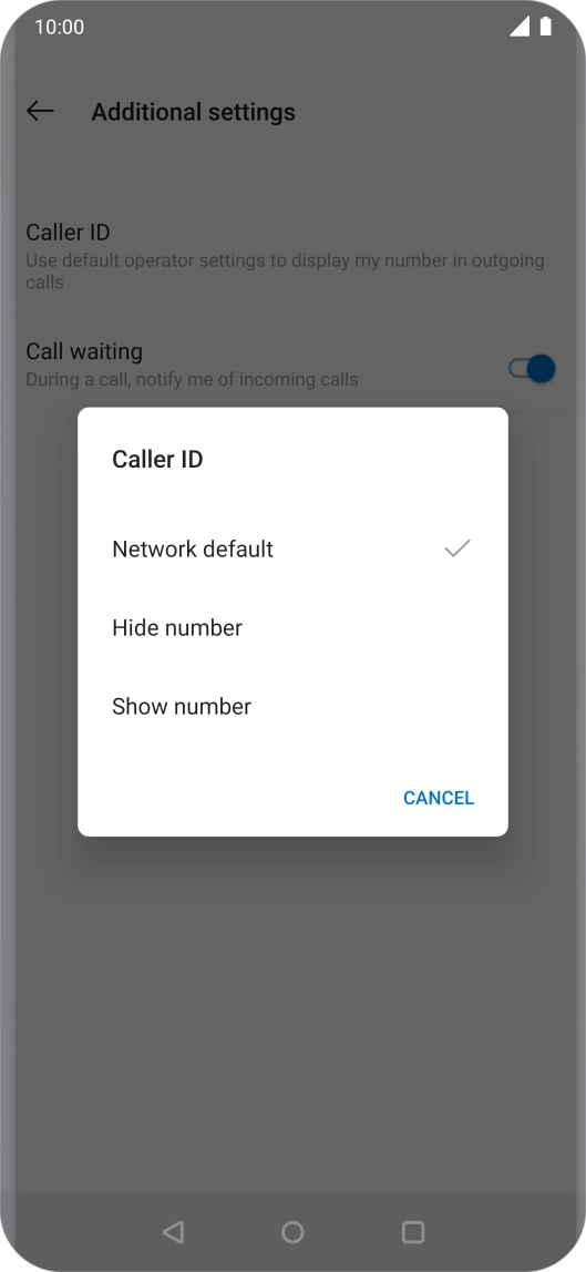 Press Show number to turn on caller identification. Press Show number to turn on caller identification.