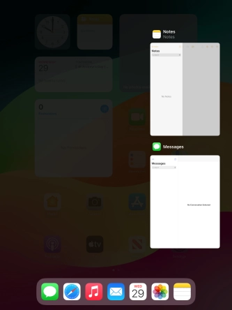 Slide upwards on the required application to end it. Slide upwards on the required application to end it.