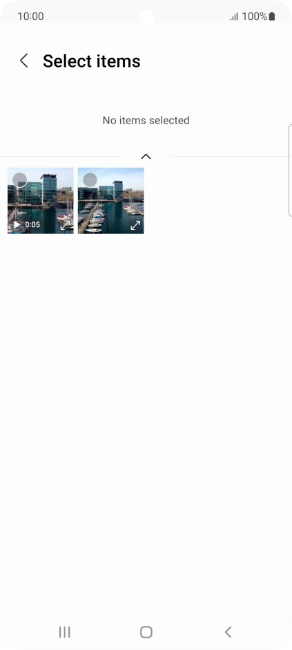 Press the required picture. Press the required picture.