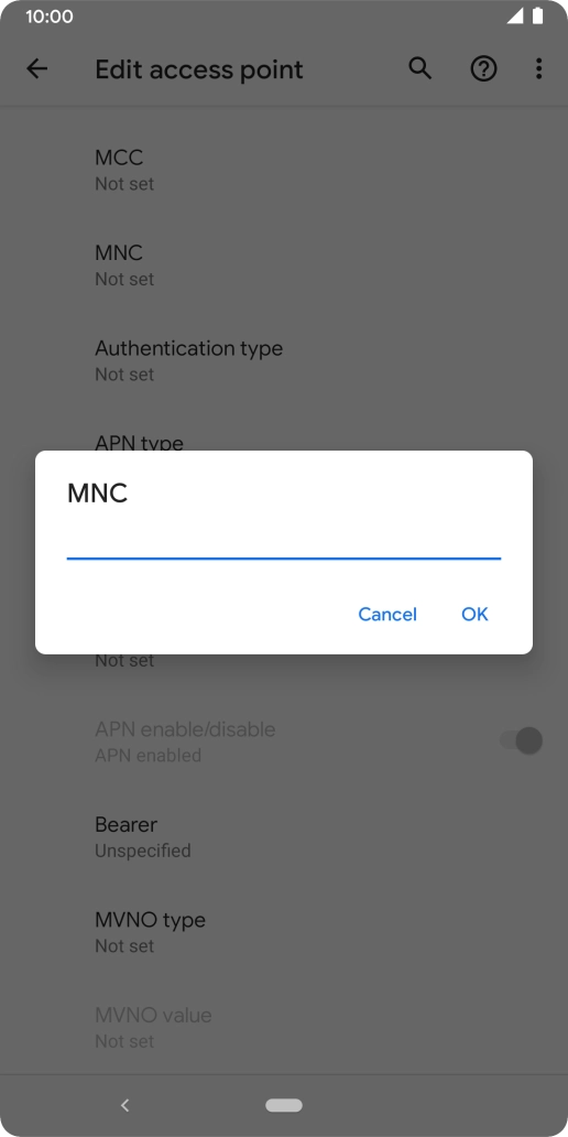 Key in 33 and press OK. Key in 33 and press OK.