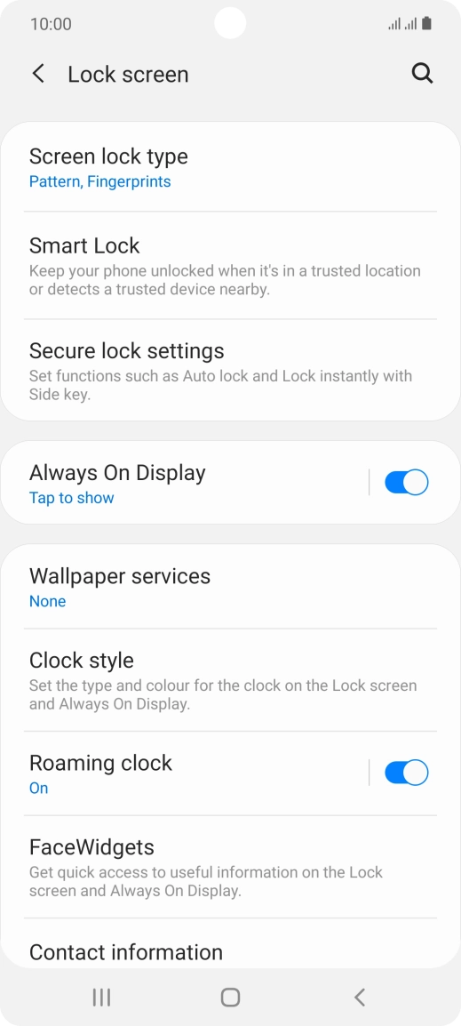 Press Screen lock type and key in the additional phone lock code you created earlier. Press Screen lock type and key in the additional phone lock code you created earlier.