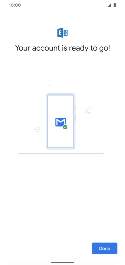 If this screen is displayed, you email account has been recognised and set up automatically. Follow the instructions on the screen to key in more information and finish setting up your phone. If this screen is displayed, you email account has been recognised and set up automatically. Follow the instructions on the screen to key in more information and finish setting up your phone.