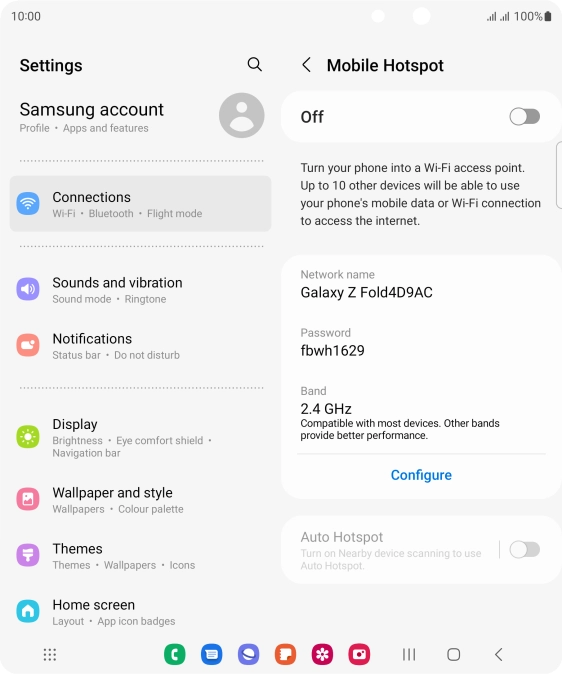 Press Configure. Press Configure.