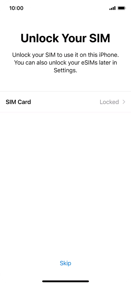 Press SIM Card. Press SIM Card.