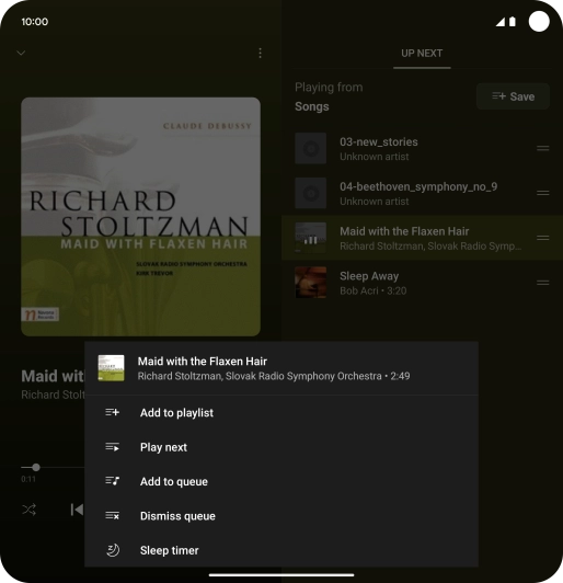Press the add icon. Press the add icon.