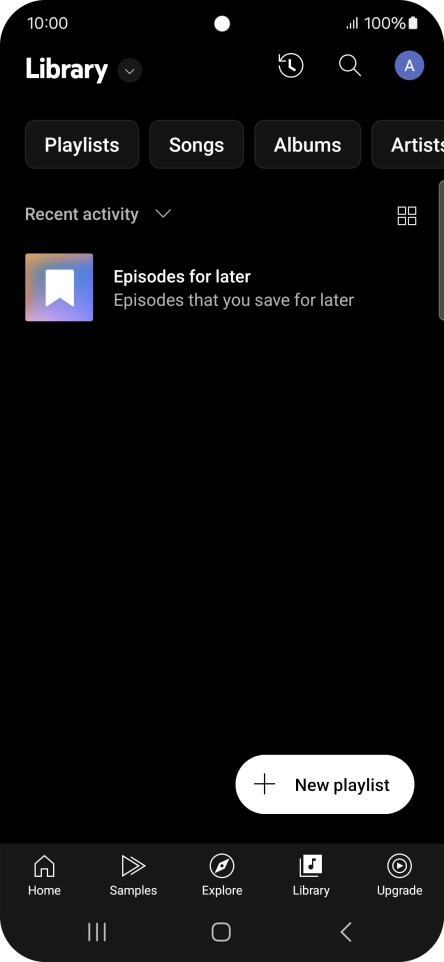 Press the drop down list. Press the drop down list.