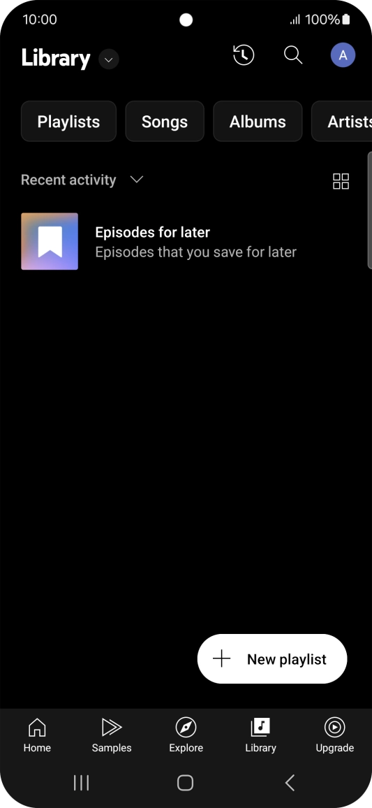 Press the drop down list. Press the drop down list.