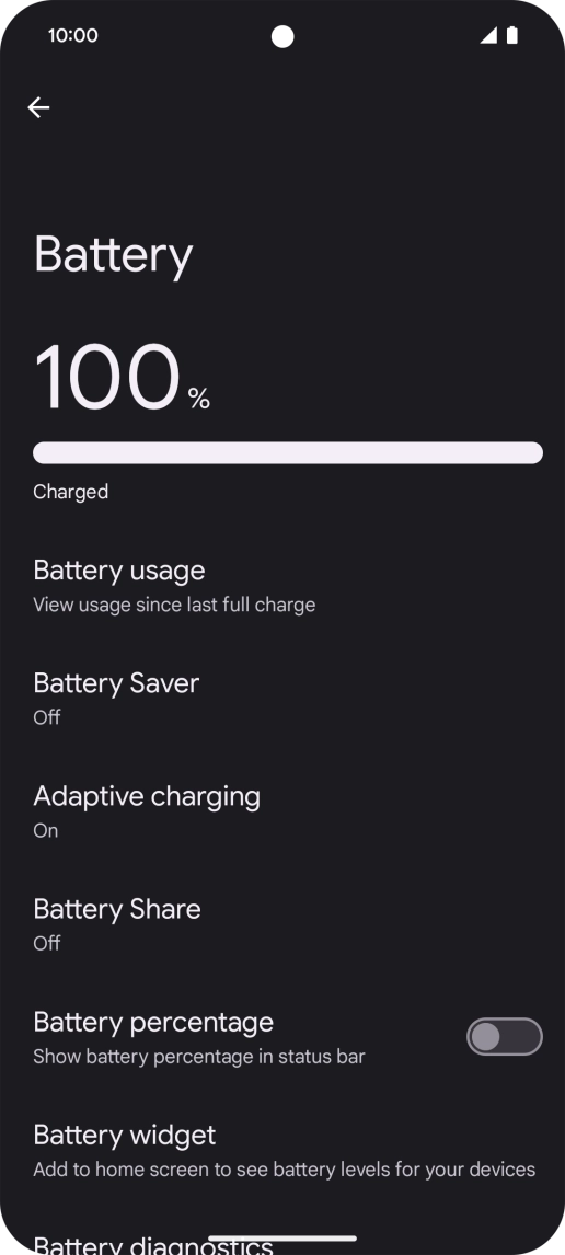 Press Battery Saver. Press Battery Saver.