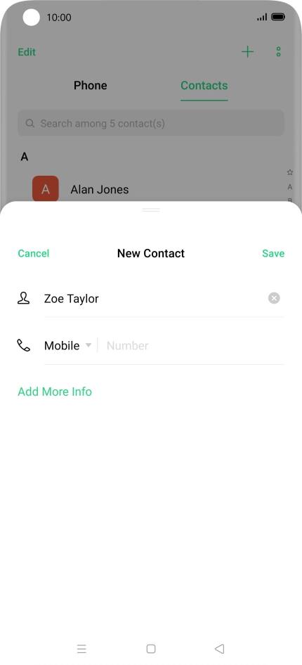Press Number and key in the required phone number. Press Number and key in the required phone number.