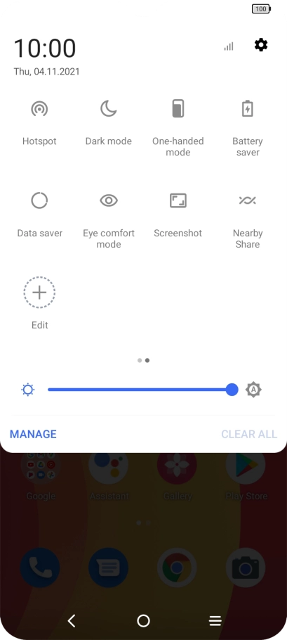 Press Battery saver to turn on the function. Press Battery saver to turn on the function.