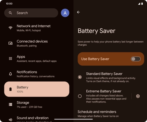 Press the required settings to turn them on or off. Press the required settings to turn them on or off.