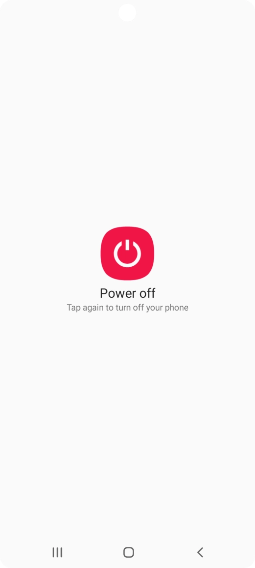 Press Power off. Press Power off.