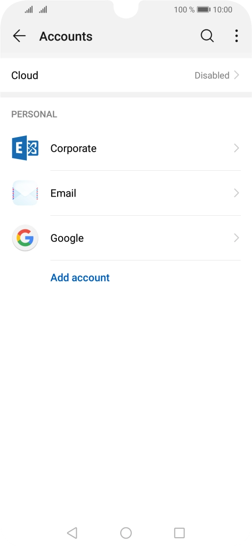 Press the menu icon. Press the menu icon.