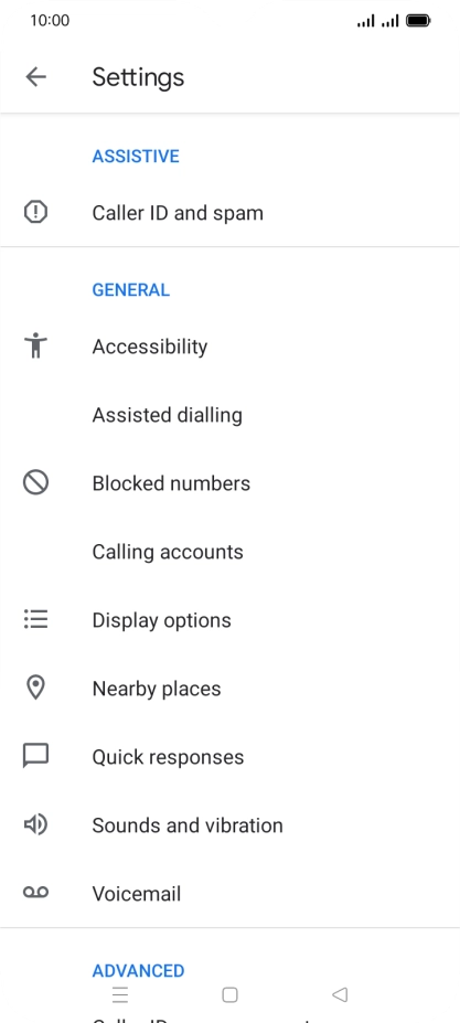 Press Calling accounts. Press Calling accounts.