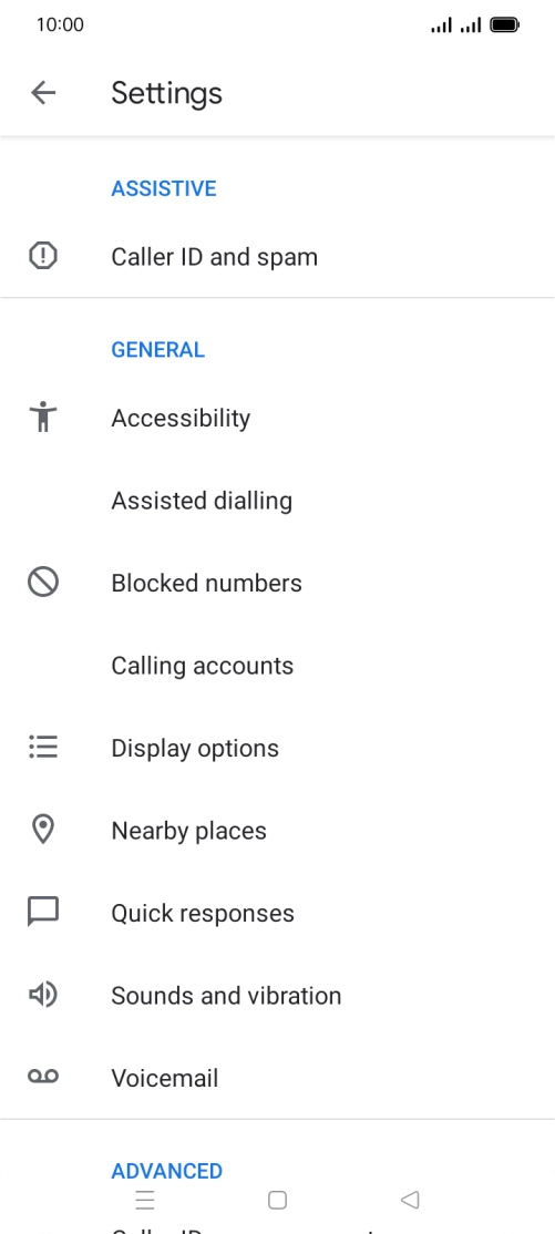 Press Calling accounts. Press Calling accounts.