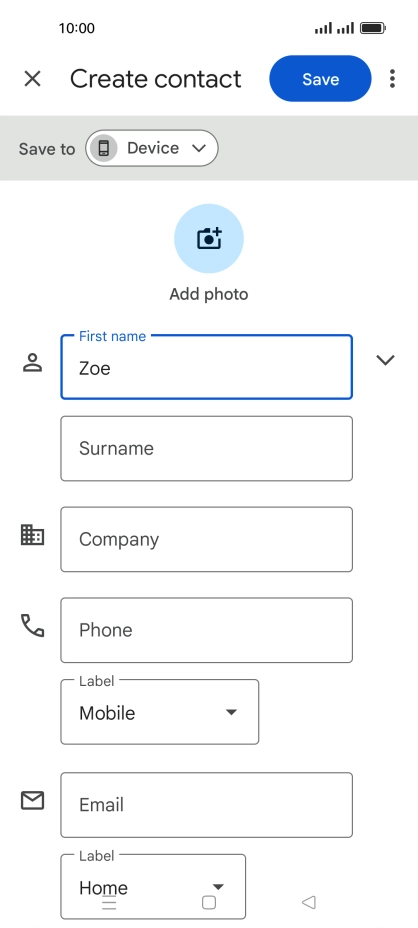 Press Surname and key in the required last name. Press Surname and key in the required last name.