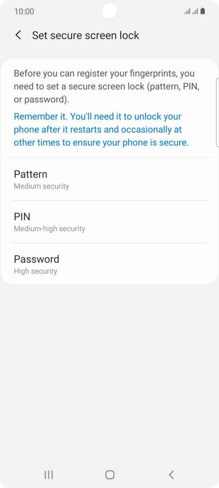 Press the required phone lock code and follow the instructions on the screen to create an additional phone lock code. Press the required phone lock code and follow the instructions on the screen to create an additional phone lock code.