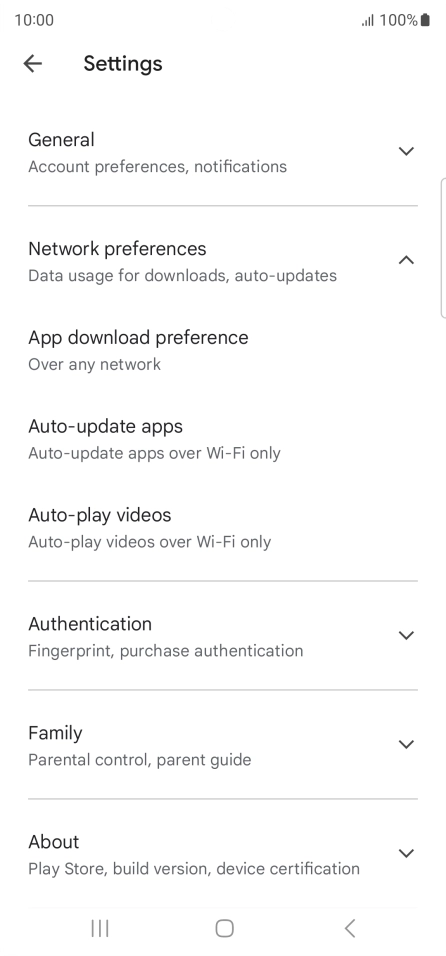 Press Auto-update apps. Press Auto-update apps.