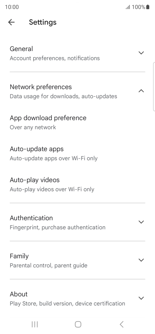 Press Auto-update apps. Press Auto-update apps.