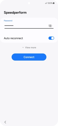 Key in the password for the Wi-Fi network and press Connect. Key in the password for the Wi-Fi network and press Connect.
