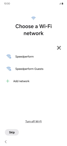Press the required Wi-Fi network. Press the required Wi-Fi network.