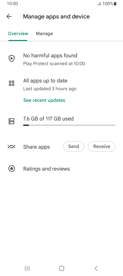 Press Manage. Press Manage.