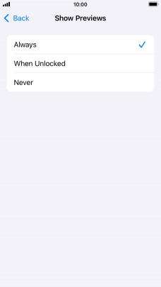 To select notification preview on the lock screen, press Always. To select notification preview on the lock screen, press Always.