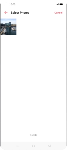 Press the required picture. Press the required picture.