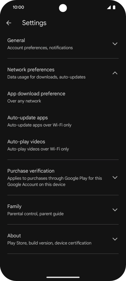 Press Auto-update apps. Press Auto-update apps.